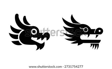 Captivating dragon silhouettes for creative projects and designs