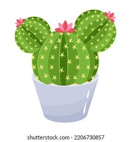 Una atractiva ilustración grasa de cactus 