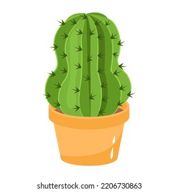 A captivating fat illustration of cactus 