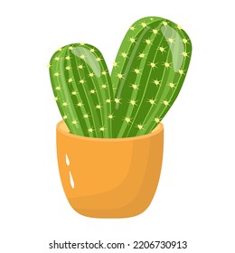 Una atractiva ilustración grasa de cactus 