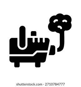 A captivating filled icon of fog machine