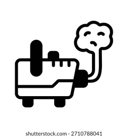 A captivating filled icon of fog machine