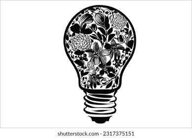 Captivating floral bulb vector illustration in EPS format. Perfect for design enthusiasts