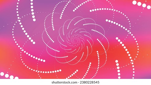 Captivating Fractal Star circle Design, Stunning Vector Art in Vibrant Purple, pink and Blue. Flower Illustration with Glowing Spiral Texture