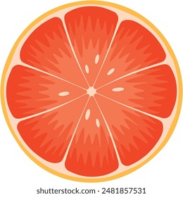 Captivating Half Grapefruit: A Refreshing Slice of Citrus Beauty
