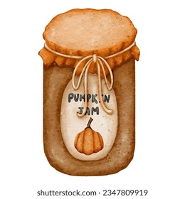 Captivating Halloween Illustration Set: Featuring a pumpkin, ghost, poison, cauldron, garland, candy, witch hat, skull, and vector art in a mesmerizing watercolor style. This collection is beautifully