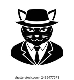A captivating illustration of the boss cat logo icon