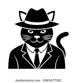 A captivating illustration of the boss cat logo icon