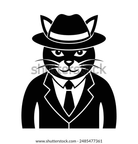 A captivating illustration of the boss cat logo icon