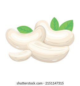 Ein faszinierendes isometrisches Symbol von Cashew-Nüssen 

