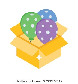 A captivating isometric icon representing festive ecommerce promotional offer
