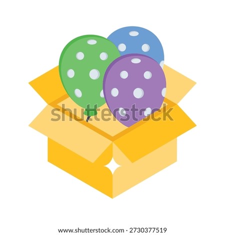 A captivating isometric icon representing festive ecommerce promotional offer