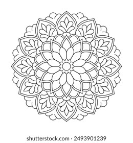 A captivating kaleidoscope of radiant hues mandala design