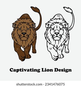 Captivating Lion Vector Design Embrace the power and beauty of the king of the jungle with our mesmerizing Lion Vector Design! 🦁🌟