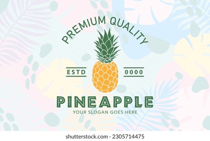 A captivating logo design that captures the essence of a pineapple's tropical charm, symbolizing hospitality, creativity, and a refreshing spirit. This logo adds a touch of vibrancy and uniqueness to 