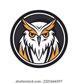 A captivating and majestic owl vector clip art illustration, evoking a sense of wonder and grace, suitable for book covers, fantasy illustrations, and nature documentaries