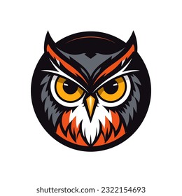 A captivating and majestic owl vector clip art illustration, evoking a sense of wonder and grace, suitable for book covers, fantasy illustrations, and nature documentaries