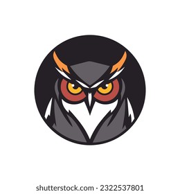 A captivating and majestic owl vector clip art illustration, evoking a sense of wonder and grace, suitable for book covers, fantasy illustrations, and nature documentaries