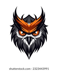 A captivating and majestic owl vector clip art illustration, evoking a sense of wonder and grace, suitable for book covers, fantasy illustrations, and nature documentaries