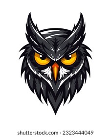 A captivating and majestic owl vector clip art illustration, evoking a sense of wonder and grace, suitable for book covers, fantasy illustrations, and nature documentaries
