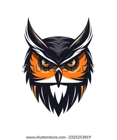 A captivating and majestic owl vector clip art illustration, evoking a sense of wonder and grace, suitable for book covers, fantasy illustrations, and nature documentaries