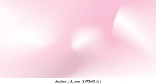 Captivating mesh blur background features a graceful, flowing wave pattern in a beautiful pink gradient