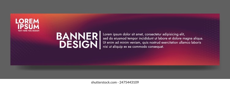 Captivating mesh wave banner features a mesmerizing, dynamic arrangement of blurred mesh waves in vibrant red and orange, elevating the visual appeal of social media posts and presentation graphics