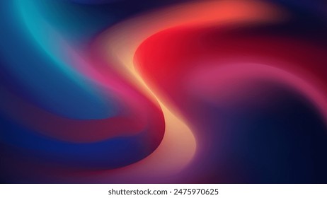 Captivating mesh wave blur features mesmerizing, dynamic arrangement in striking chromatic scheme for contemporary, memorable visuals