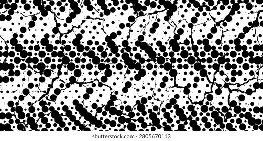 Captivating Monochrome Radial Dot Artwork with Mesmerizing Geometric Symmetry and Modern Abstract Background Design Elements.