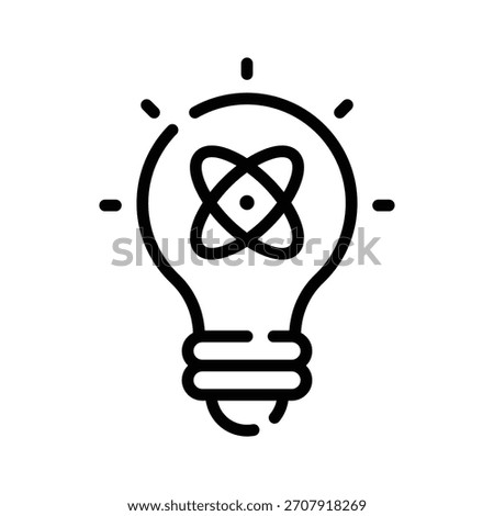 A captivating outline icon of modern science innovation