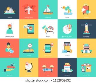 
Captivating Pack Of Travel Icons 
