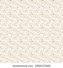 A captivating pattern featuring repeating leaves, creating a sense of rhythm and balance. The design blends smooth curves and natural forms, offering a harmonious yet dynamic visual effect.