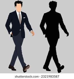 Captivating Portraits and Silhouettes of Adult Businessmen in their Dynamic Journey.