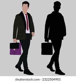 Captivating Portraits and Silhouettes of a Savvy Businessman Carrying the Torch of Success.