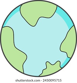 A captivating portrayal of our home planet, this illustration showcases Earth’s serene beauty, highlighting the delicate interplay between land, water, and atmosphere.