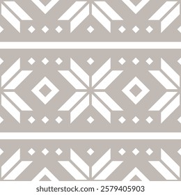 A captivating Scandinavian northern geometric pattern featuring intricate snowflakes or floral motifs. The design blends simplicity with elegance, evoking the serene beauty of winter and nature.