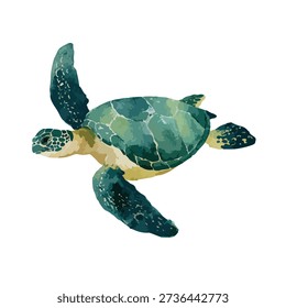 Cautivador Arte vectorial de tortugas marinas, perfecto para proyectos de vida marina, diseños ecológicos y temáticas de vacaciones tropicales.