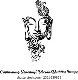 Fesselnde Stille: Vector Buddha Image - Erleben Sie einen Moment ruhiger Betrachtung mit dem fesselnden Vector Buddha Bild 