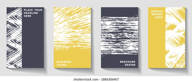 Captivating trendy abstract cover page. Minimal brochure layout.  Vector illustration. Simple pattern. Flyer promotion.  Presentation cover. 