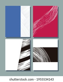 Captivating trendy banners icon set
