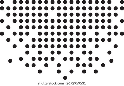 A captivating vector background featuring a geometric pattern of black squares and dots scattered randomly across a clean white backdrop. This minimalist and modern design creates a unique, abstract m