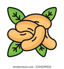 A captivating vector of cashew in modern style, ready to use premium icon