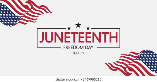 Captivating Vector Design to Mark Juneteenth Freedom Day on June 19