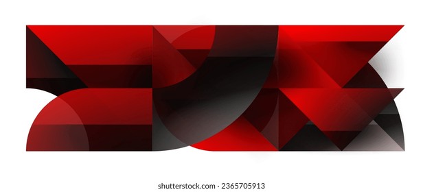 Captivating vector illustration - geometric, minimalist, abstract background adorned with circles and triangles for wallpaper, banner, background, landing page, wall art, invitation, prints, posters