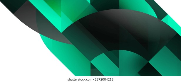 Ilustración vectorial cautivadora - fondo geométrico, minimalista, abstracto adornado con círculos y triángulos para papel tapiz, banner, fondo, página de aterrizaje, arte mural, invitación, impresiones, afiches