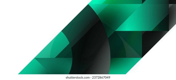 Captivating vector illustration - geometric, minimalist, abstract background adorned with circles and triangles for wallpaper, banner, background, landing page, wall art, invitation, prints, posters