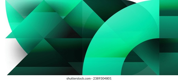 Captivating vector illustration - geometric, minimalist, abstract background adorned with circles and triangles for wallpaper, banner, background, landing page, wall art, invitation, prints, posters