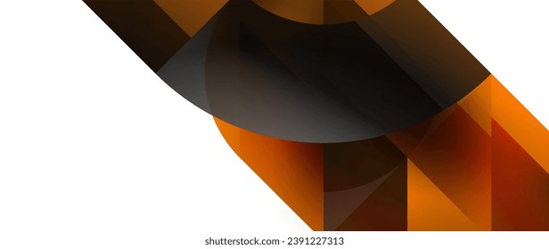 Captivating vector illustration - geometric, minimalist, abstract background adorned with circles and triangles for wallpaper, banner, background, landing page, wall art, invitation, prints, posters