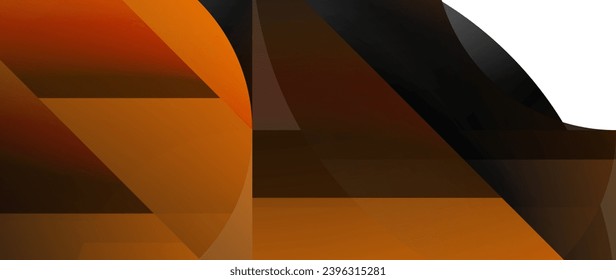 Captivating vector illustration - geometric, minimalist, abstract background adorned with circles and triangles for wallpaper, banner, background, landing page, wall art, invitation, prints, posters
