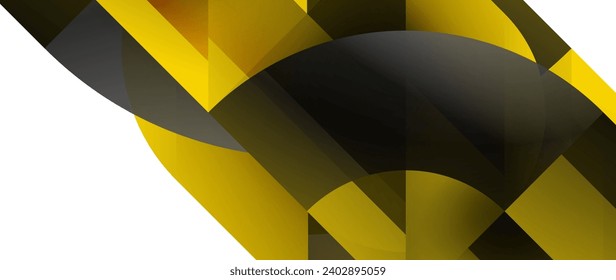 Ilustración vectorial cautivadora - fondo geométrico, minimalista, abstracto adornado con círculos y triángulos para papel tapiz, banner, fondo, página de aterrizaje, arte mural, invitación, impresiones, afiches